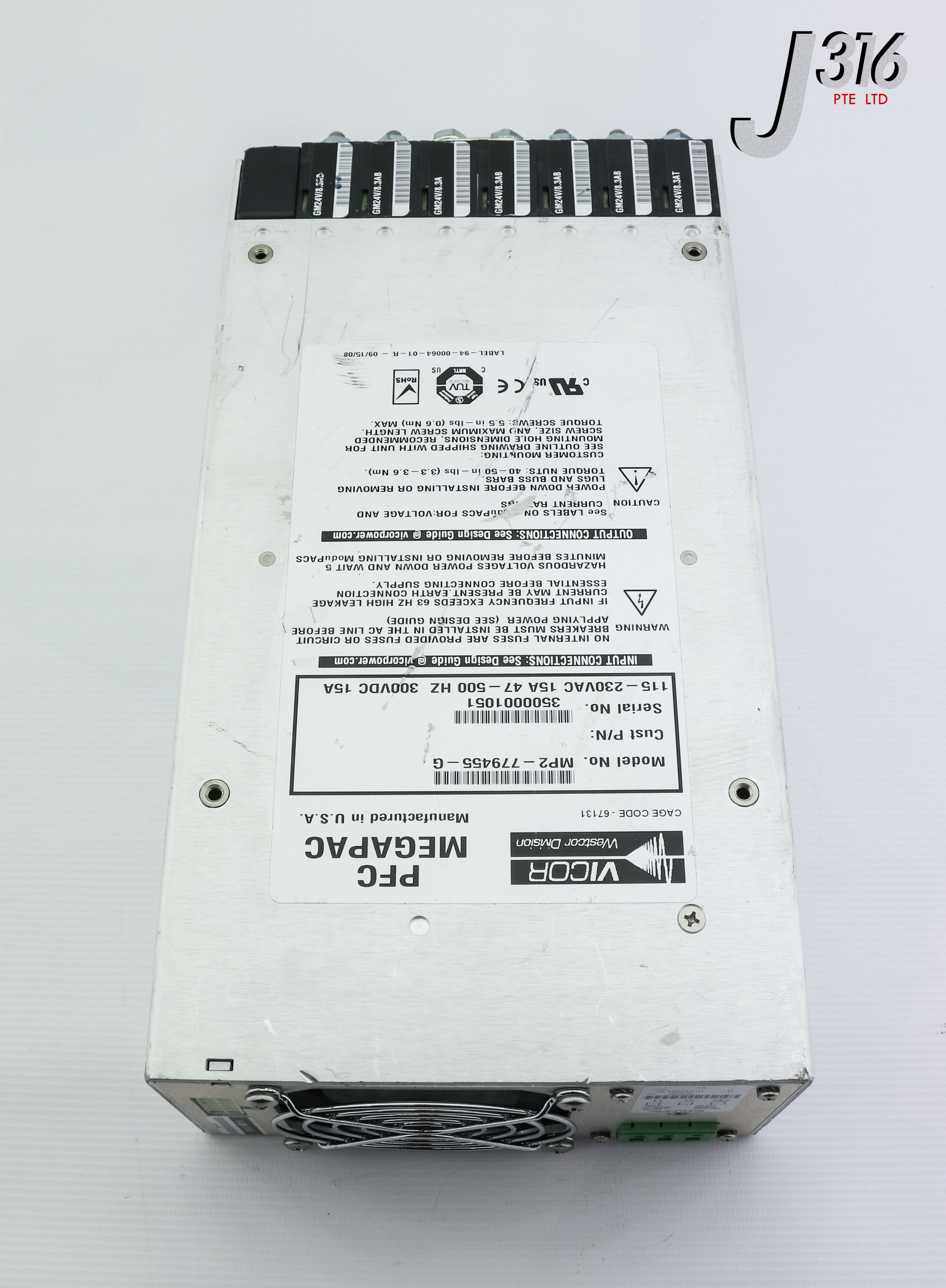 25729 VICOR MODULAR PS PFC MEGAPAC STD ROHS, P/N: 10-130242-01 MP2